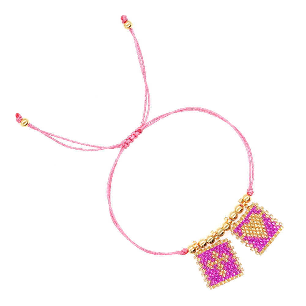 Brazalete de vidrio bohemio vintage al por mayor